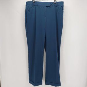 Liz Claiborne | Cuffed Straight Leg Pants | Blue